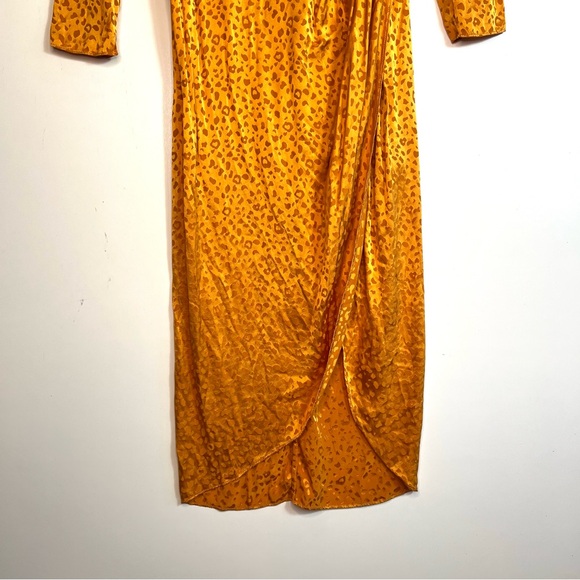 Ronny Kobo Kaira Silk Jacquard Leopard Dress Size Small - Picture 12 of 16